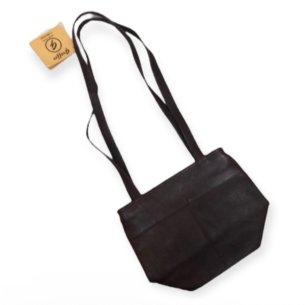 NWT Graffea Brown Leather Mini Purse